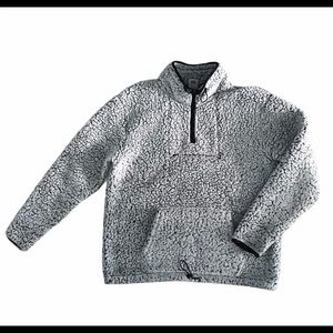 VS Pink Sherpa Pullover 1/4 Zip Sweater